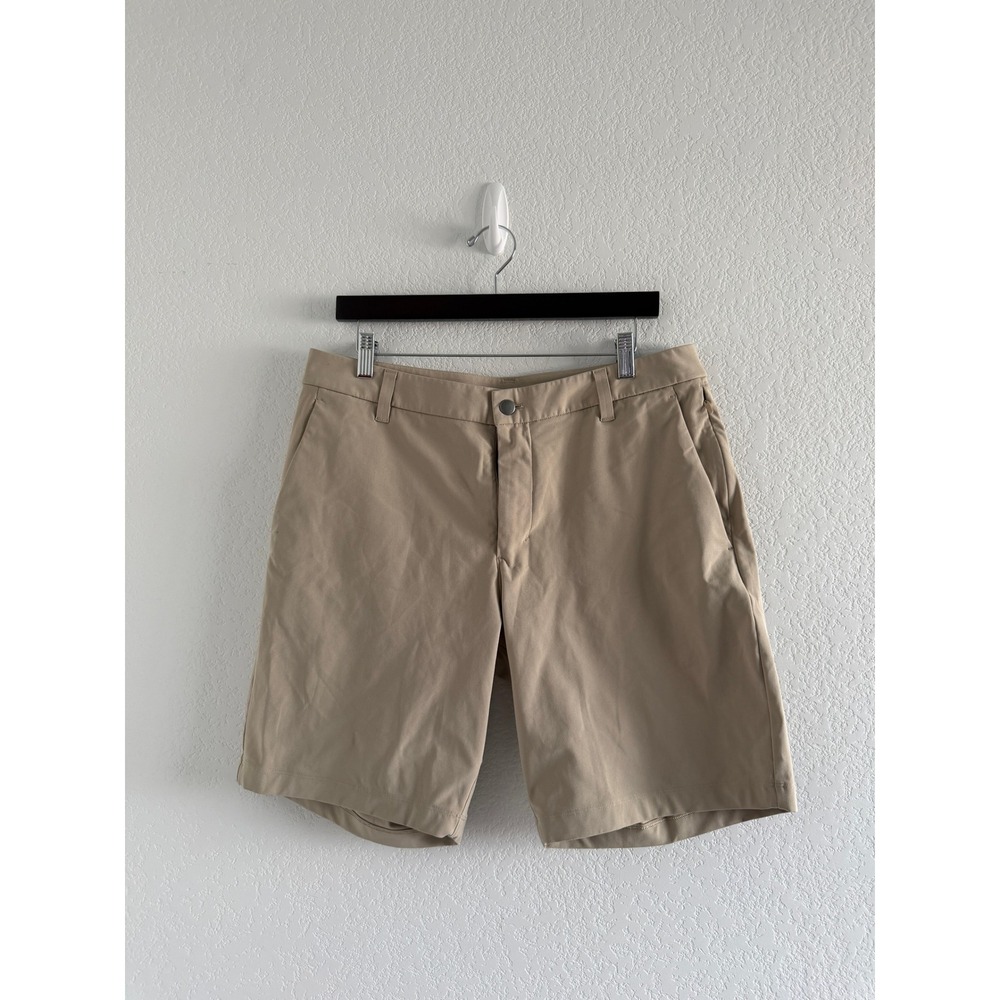 Lululemon Commission Classic-Fit Short Size 34 9" *Warpstreme M7AK3S Khaki Tan